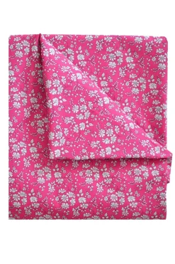 Flat Top Sheet Made With Liberty Fabric in Capel Fuchsia