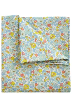 Flat Top Sheet Made With Liberty Fabric in Betsy Sage