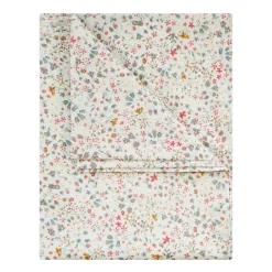 Flat Top Sheet Made With Liberty Fabric in Donna Leigh Silver