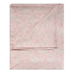 Flat Top Sheet Made With Liberty Fabric in Capel Pink