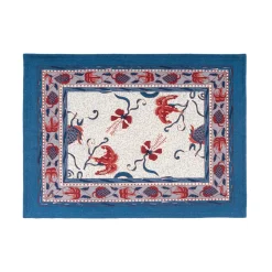 Fleur Des Indes Mats in Blue & Red, Set of 6