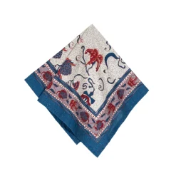 Fleur Des Indes Napkins in Blue & Red, Set of 6