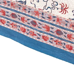 Fleur Des Indes Tablecloth in Blue & Red