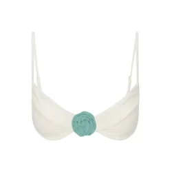 Flora Bikini Top in Creme