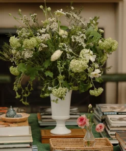 Flora Ceramic Urn Vase in Medium