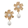 Flora Earrings in White