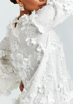 Flora Mini Dress in White