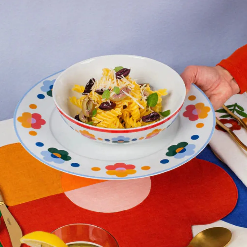 Floral Dinner Plates, Set of 4