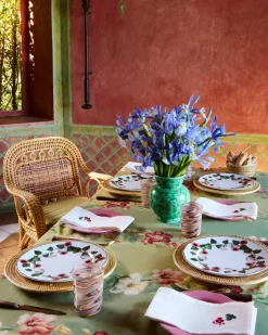 Floral Medley Embroidered Napkins, Set of 6