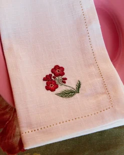 Floral Medley Embroidered Napkins, Set of 6