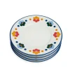Floral Salad Plates, Set of 4