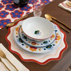 Floral Salad Plates, Set of 4