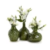 Floral Scape Relief Pattern Vase, Set of 3