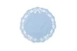 Florence Placemat and Napkin Set in Dusty Blue, OTM Exclusive