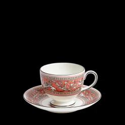 Florentine Salmon Teacup Saucer