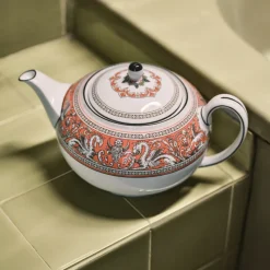 Florentine Salmon Teapot