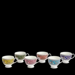 Florentine Teacup Saucer, Set of 6