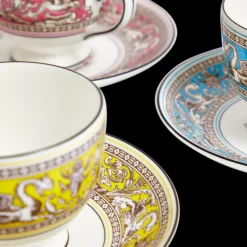 Florentine Teacup Saucer, Set of 6