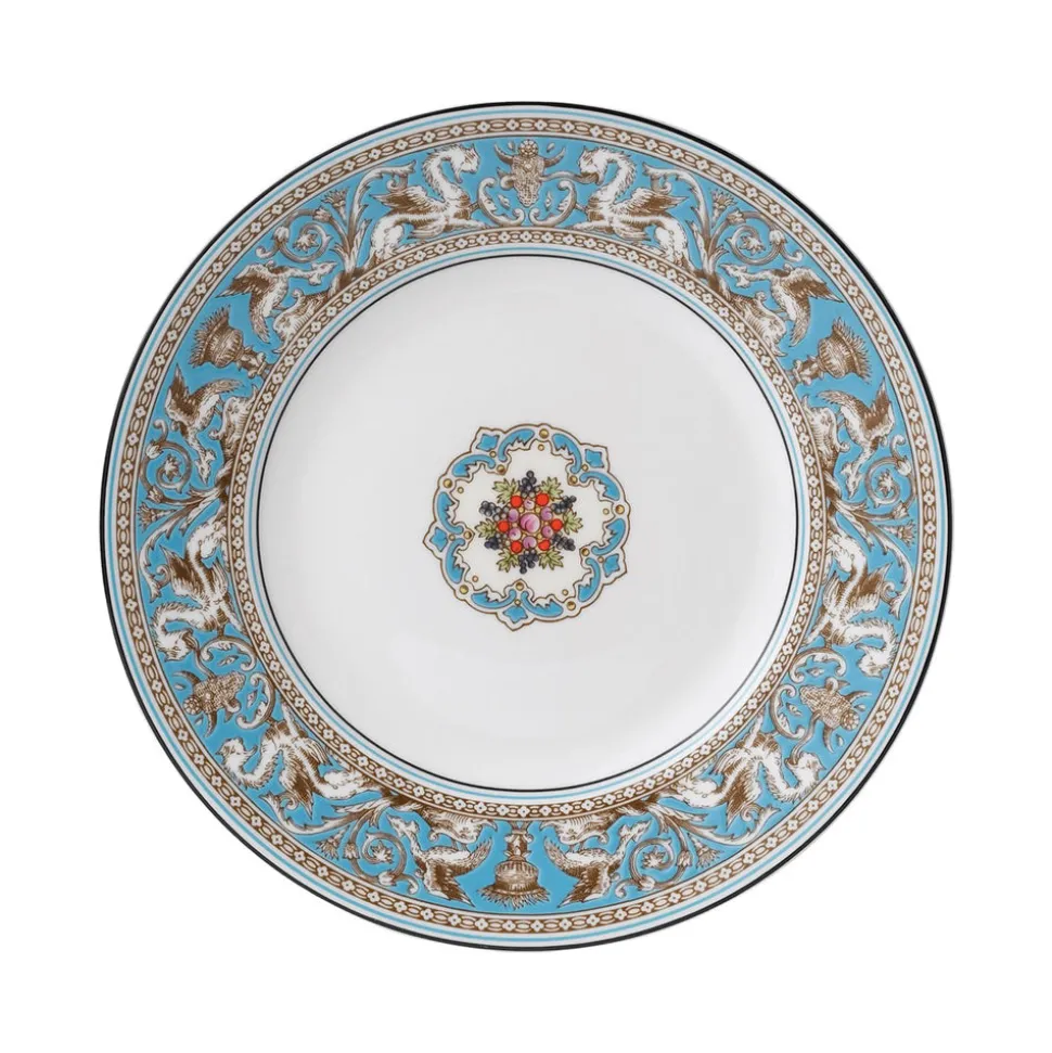 Florentine Turquoise Accent Salad Plate 9"