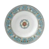 Florentine Turquoise Rim Soup 9"