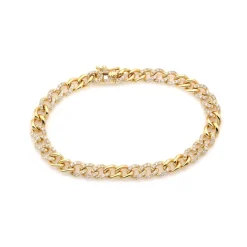 Floridita Chain Link Diamond Bracelet