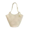 Flow Midi Handbag in Ivory