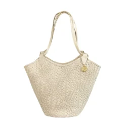 Flow Midi Handbag in Ivory
