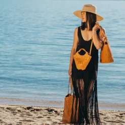 Flow Mini Crossbody in Caramel