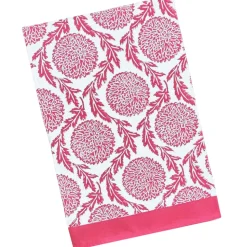 Flower and Vine Red Tablecloth