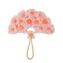 Flower Bed Fan in Peony Pink