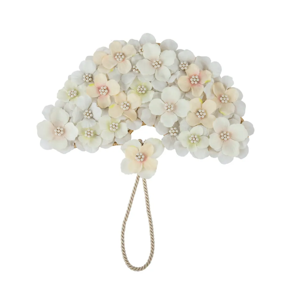 Flower Bed Fan in White