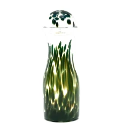 Forest Green Transparent Spotted Carafe