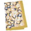 Forest Harves Tea Towels in Mustard & Blue, Set of 3