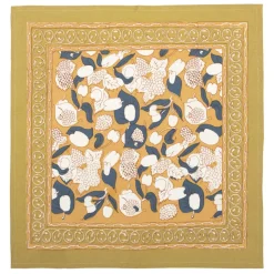 Forest Harvest Napkins Mustard & Blue, Set of 6