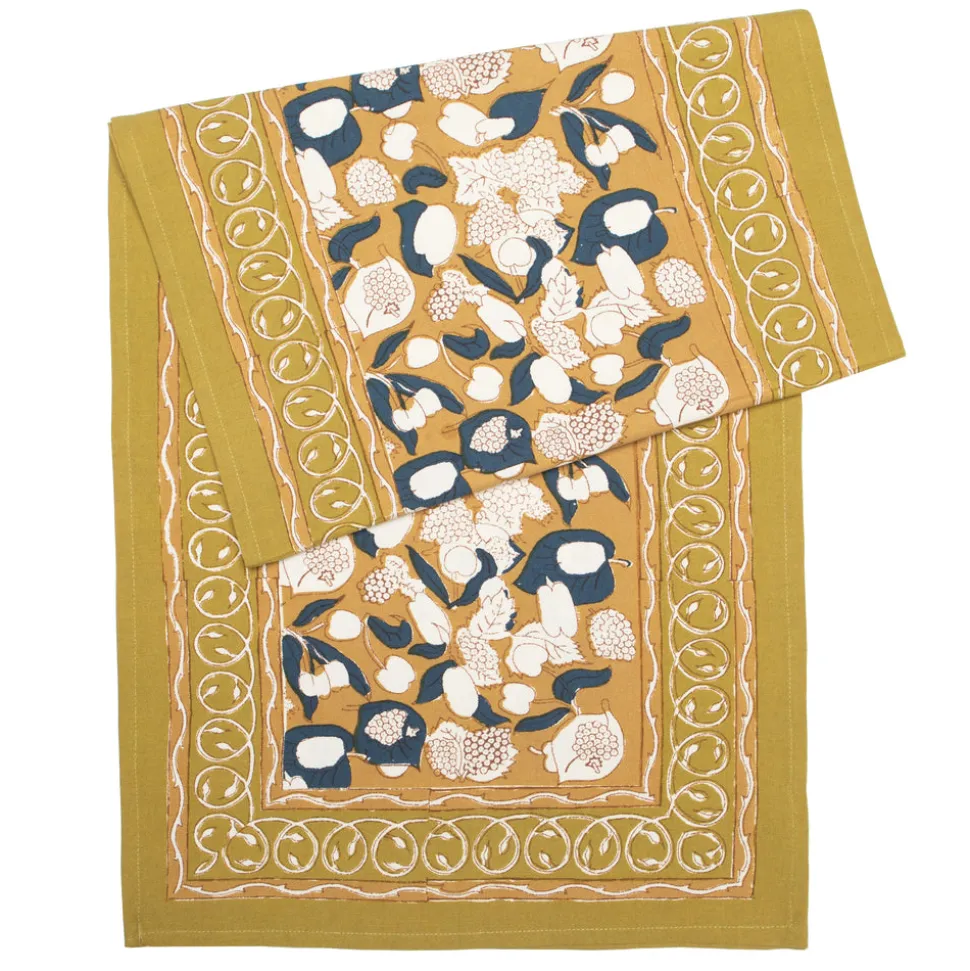 Forest Harvest Runner Mustard & Blue