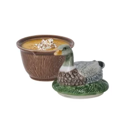 Forest Walk Duck Bowl with Lid in Multi