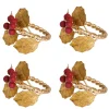 Forest Walk Holly with Berries Napkin Ring in Multi