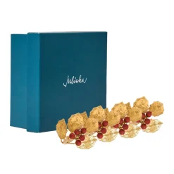 Forest Walk Holly with Berries Napkin Ring in Multi