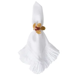 Forest Walk Holly with Berries Napkin Ring in Multi