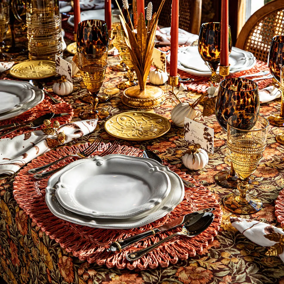 Forest Walk Pumpkin Place Card Holder in Gold, Set of 4