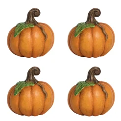 Forest Walk Pumpkin Place Card Holder in Multi, Set of 4