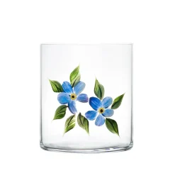 Forget Me Not Crystal Tumbler