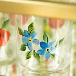 Forget Me Not Crystal Tumbler