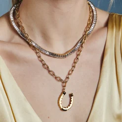 Fortuna Horseshoe Necklace