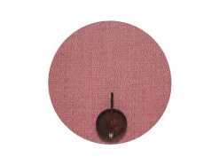 Foxtail Round Placemat in Raspberry
