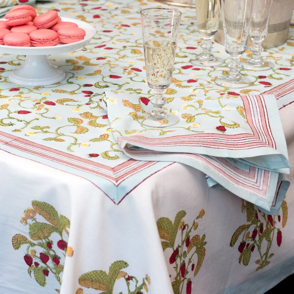Fraises des Bois Napkins, Set of 6