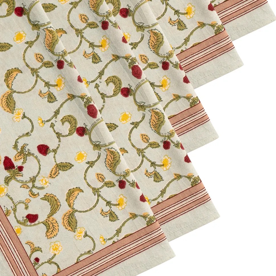 Fraises des Bois Napkins, Set of 6