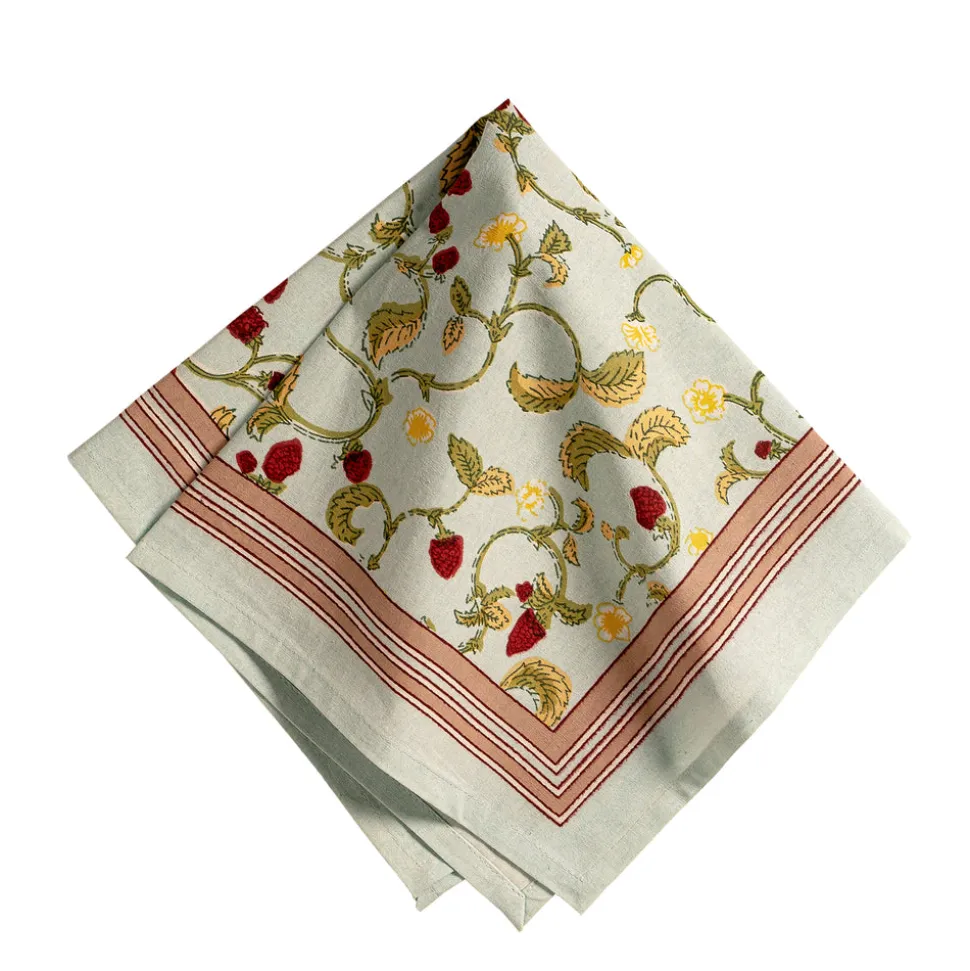 Fraises des Bois Napkins, Set of 6