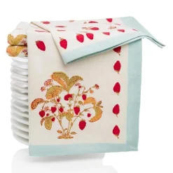 Fraises des Bois Tea Towels, Set of 3