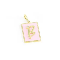 Framed Initial Charm